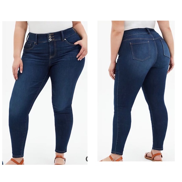 Torrid JEGGING - SUPER SOFT DARK WASH - Picture 1 of 4